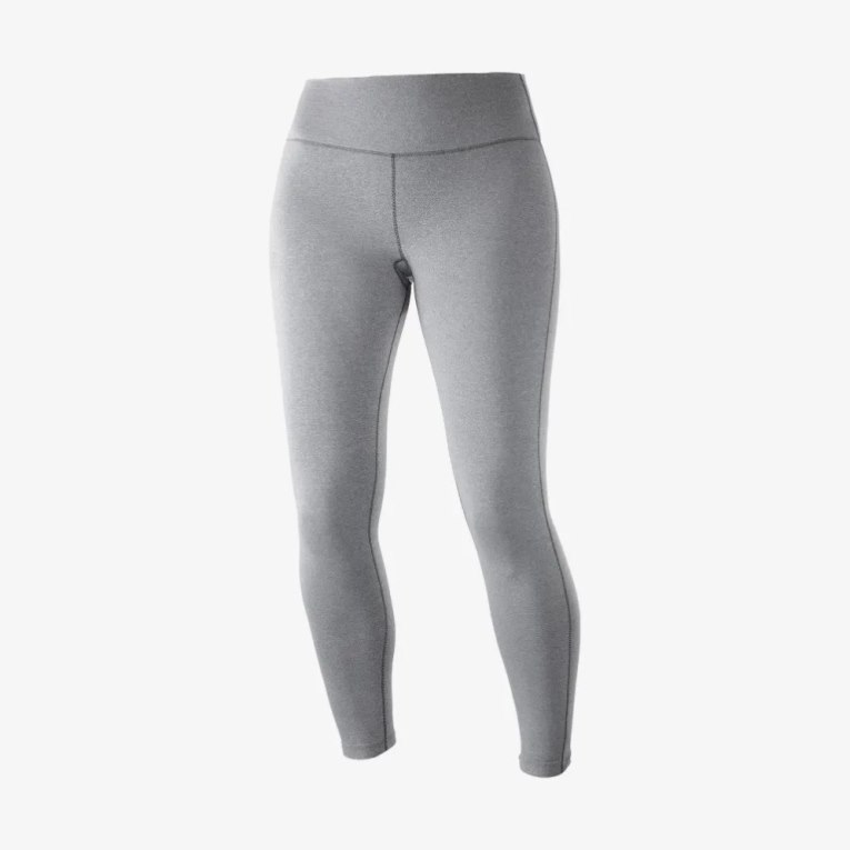 Salomon Essential Warm Women's Running Tights Grey | CA 82B93